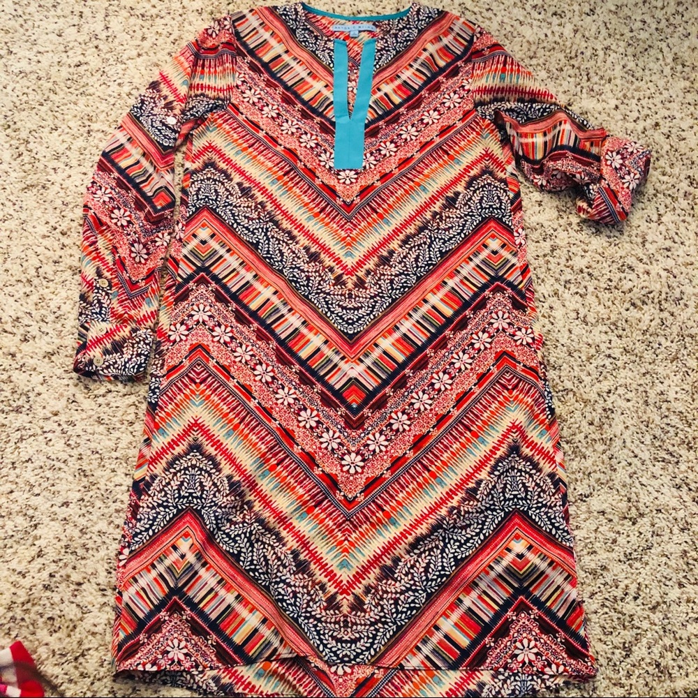 Antonio Melani Shirt Dress in Bright Spring Colors